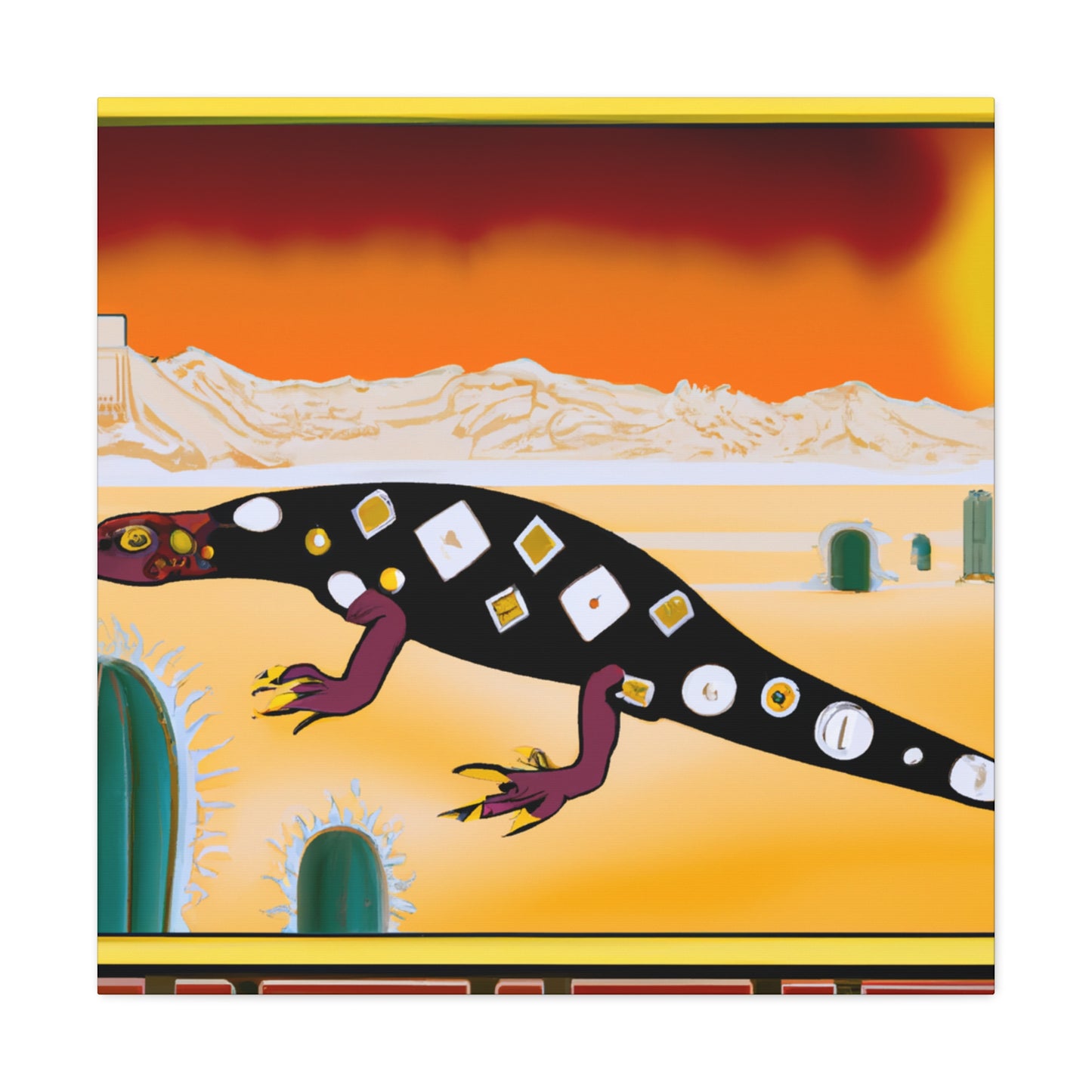 "Gila Monster Glamour" - Canvas