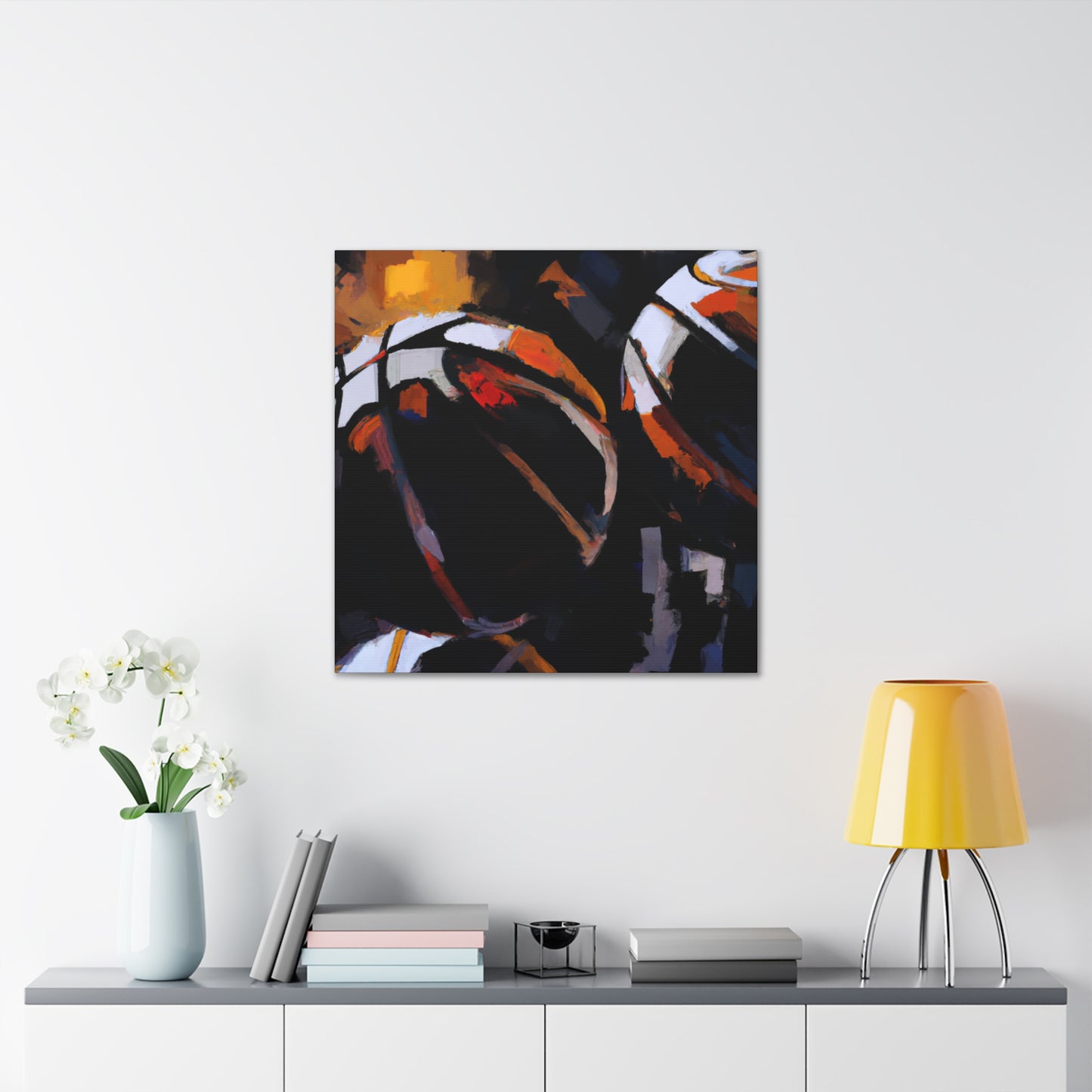 "Hoops and Color Palette" - Canvas