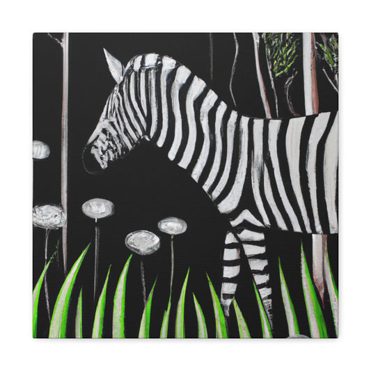 "Zebra in Deco Style" - Canvas