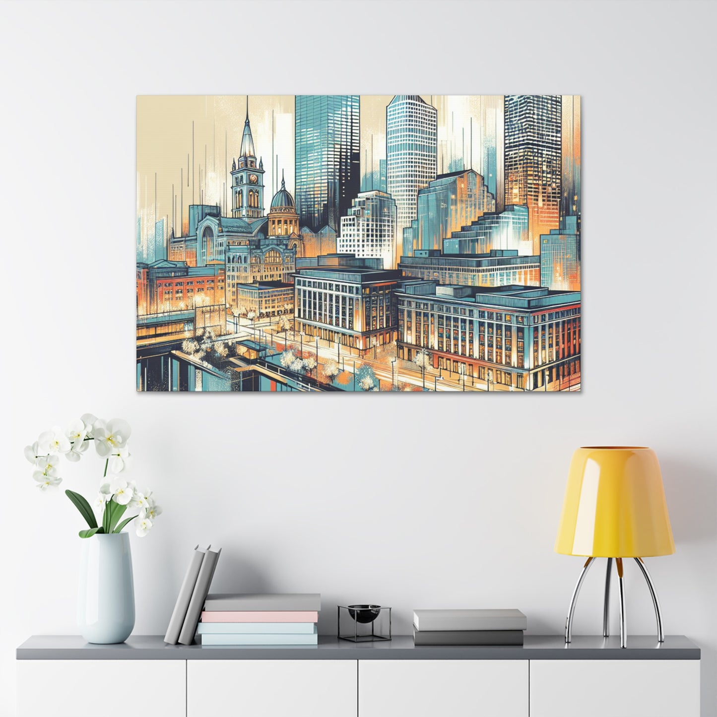 "Urban Tapestry Unbound" - Canvas