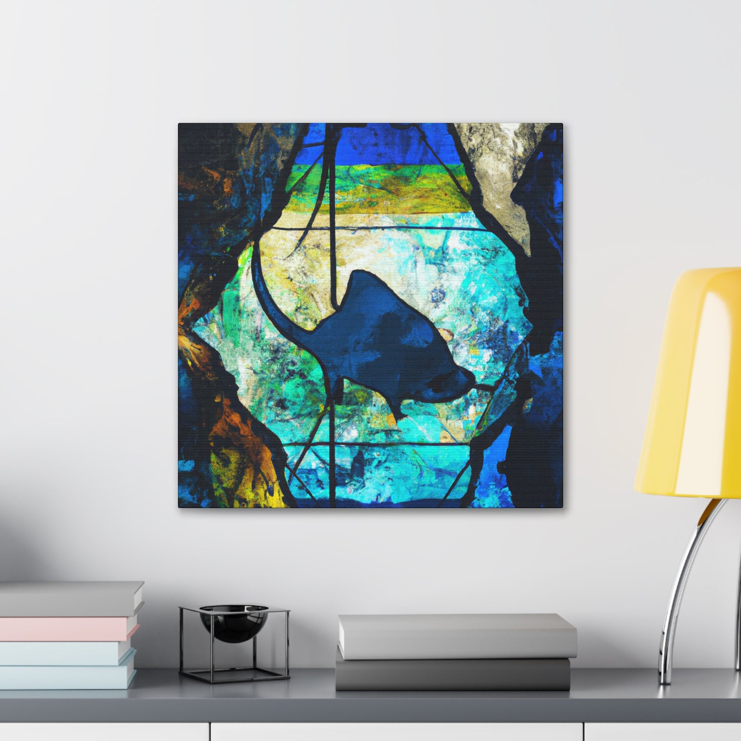 Stingray Sea Shadow. - Canvas