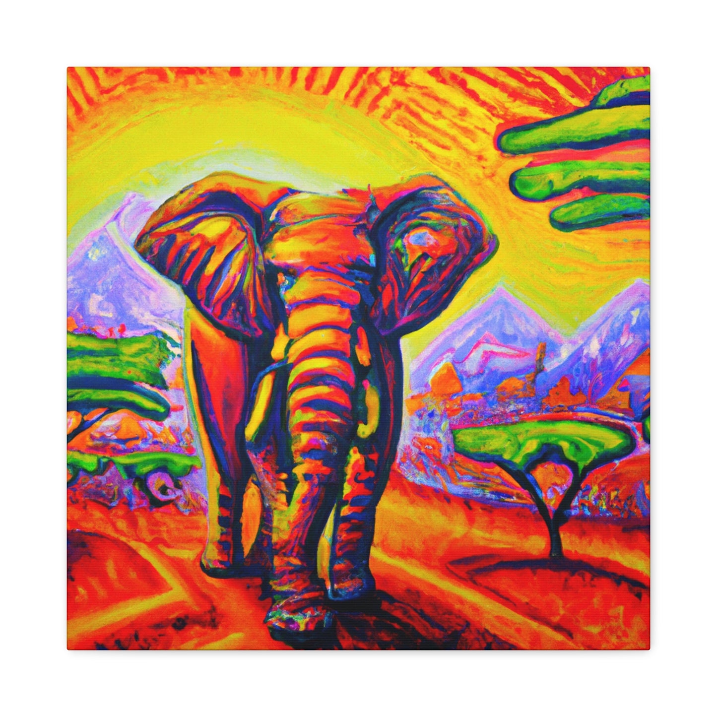 "Elephant in the City" - Canvas