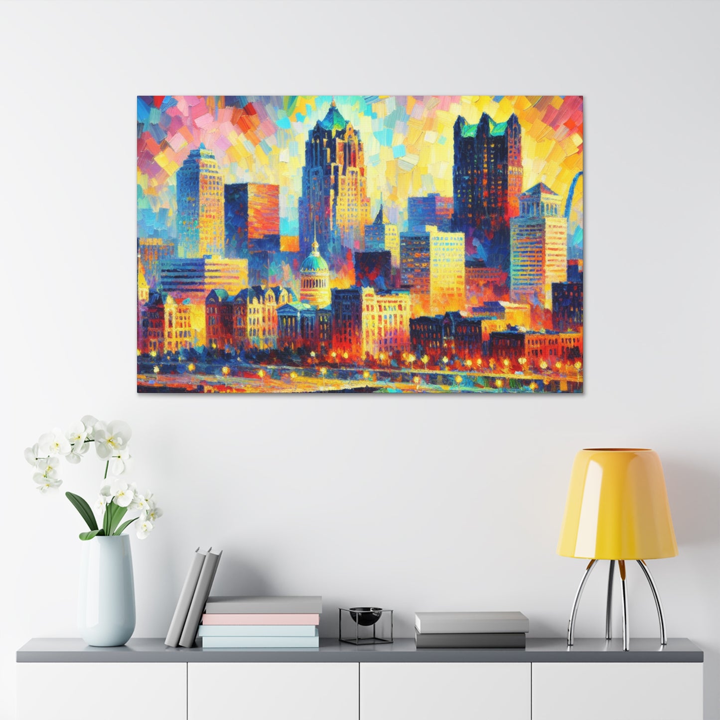 "Urban Symphony Unveiled" - Canvas