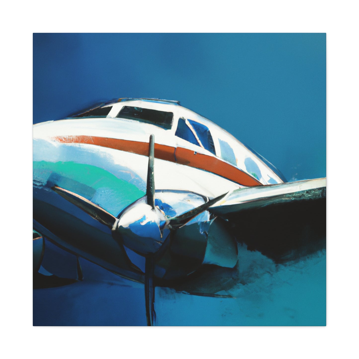 Vintage Plane Reimagined - Canvas