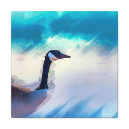 "Geese in Flight Painting" - Canvas