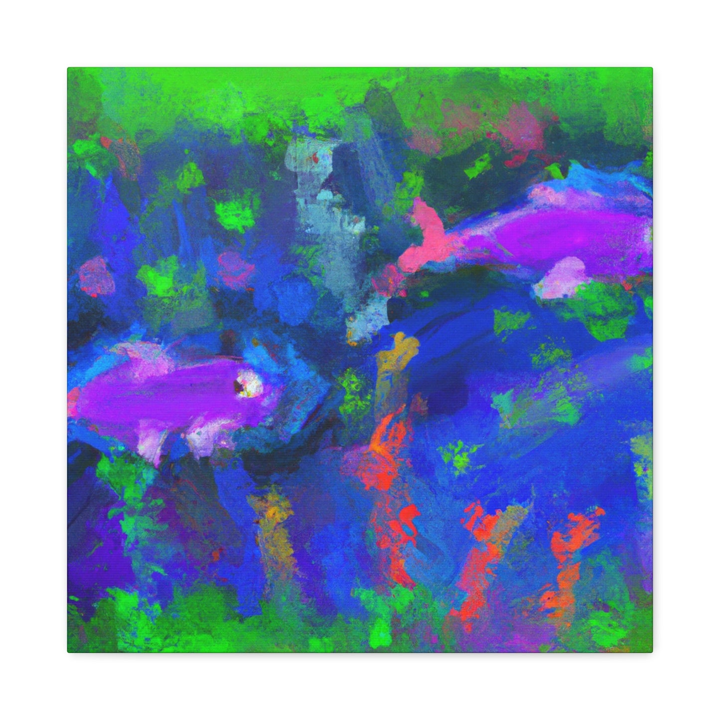 "Neon Tetras Expeditionary". - Canvas