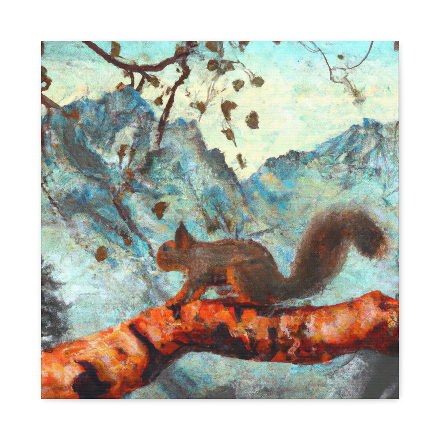 "The Squirrel's Repose" - Canvas