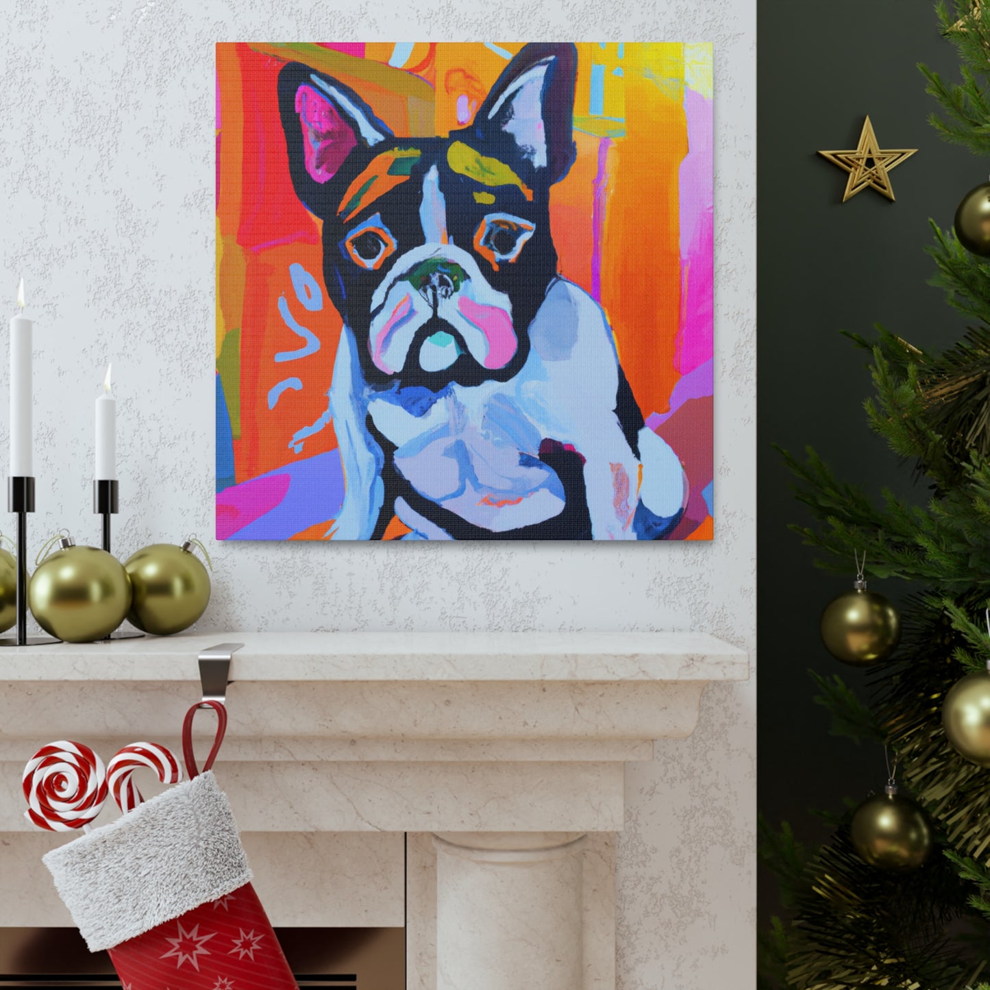 "French Bulldog Portrait" - Canvas