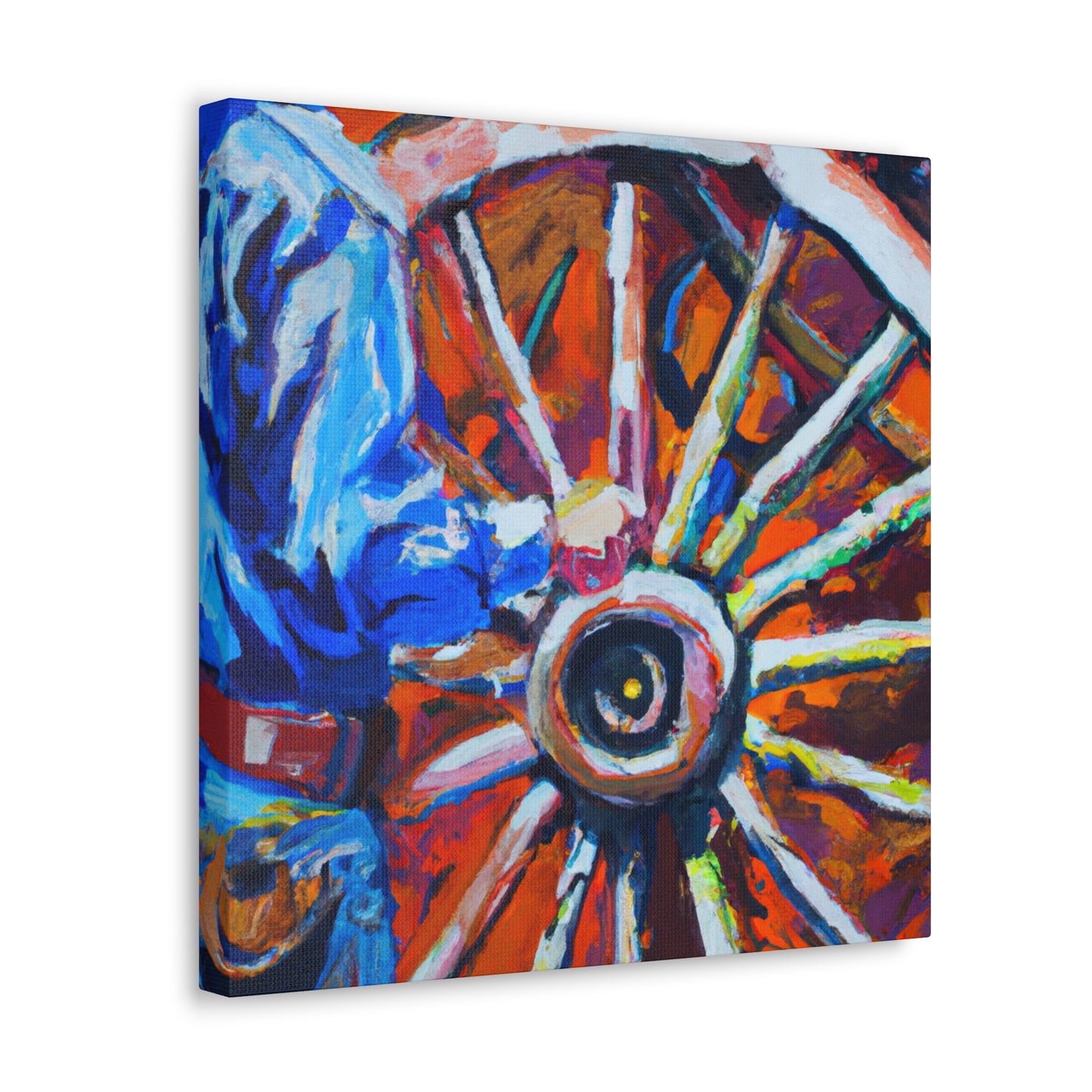 Wagon Wheel Realism - Canvas