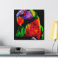 "Rainbow Lorikeet Revelry" - Canvas