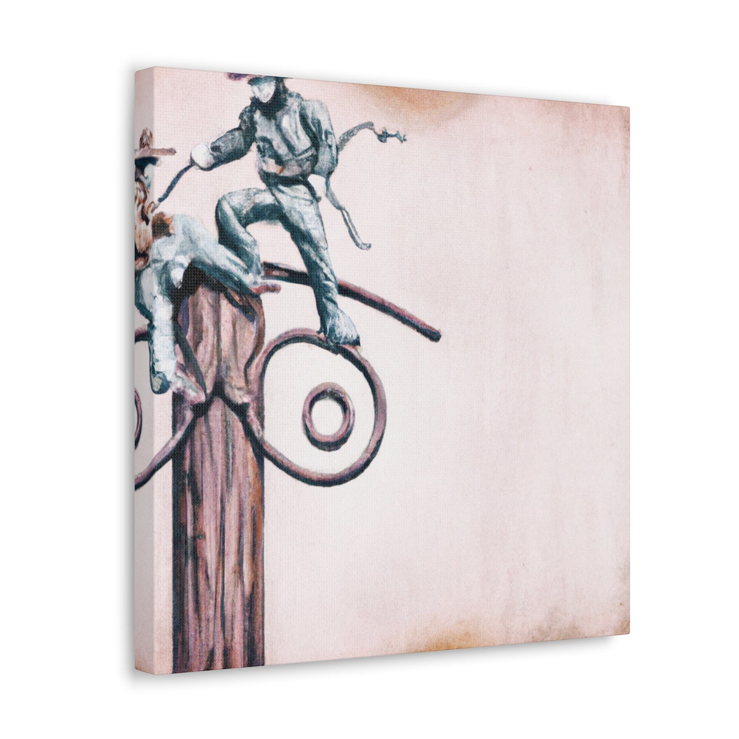 "Harnessing the Hitching Post" - Canvas