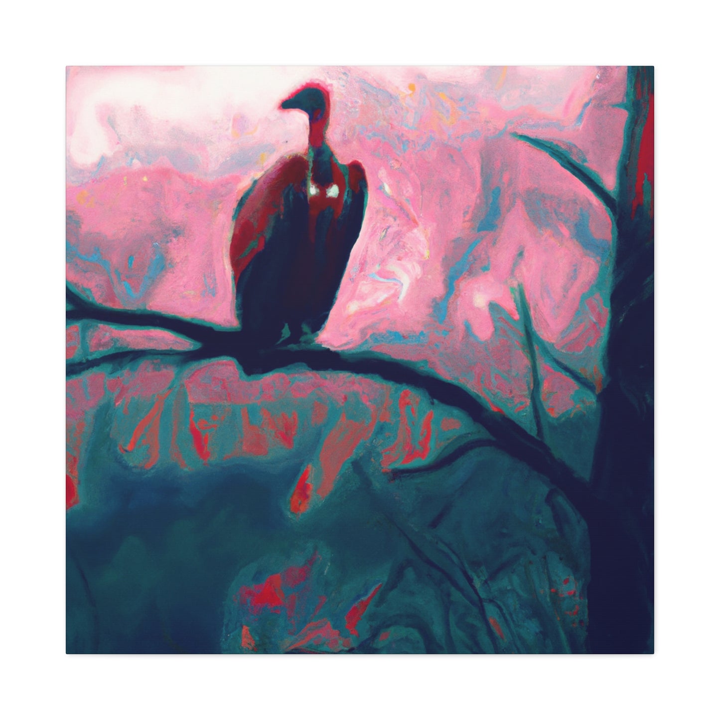 Vulture's Perched Form - Canvas