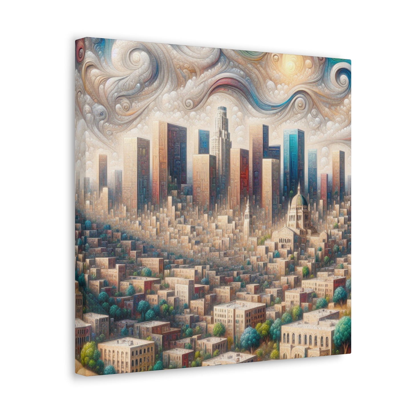 Golden Dreams of Angels - Canvas