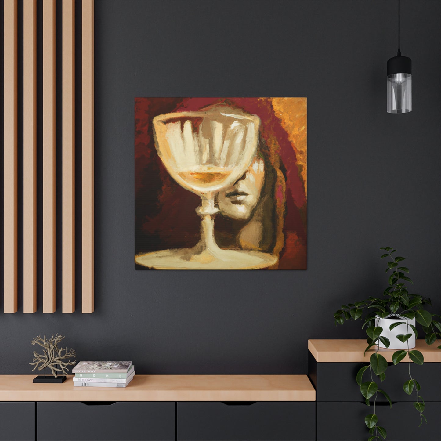 "Brimming Wine Chalice" - Canvas