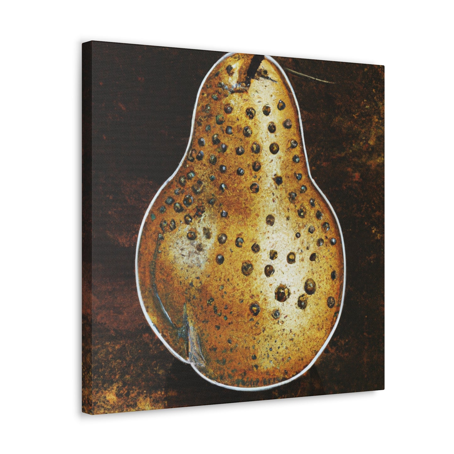 "Pear-y Steampunk Charm" - Canvas