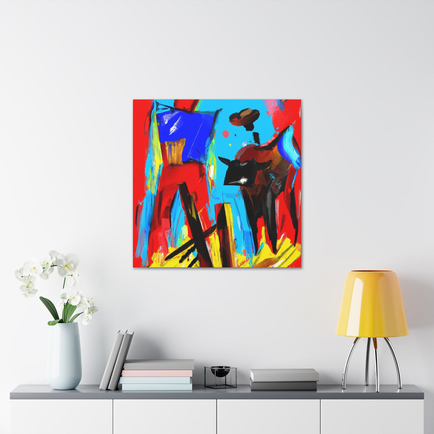 "Hitching Post Momentum" - Canvas