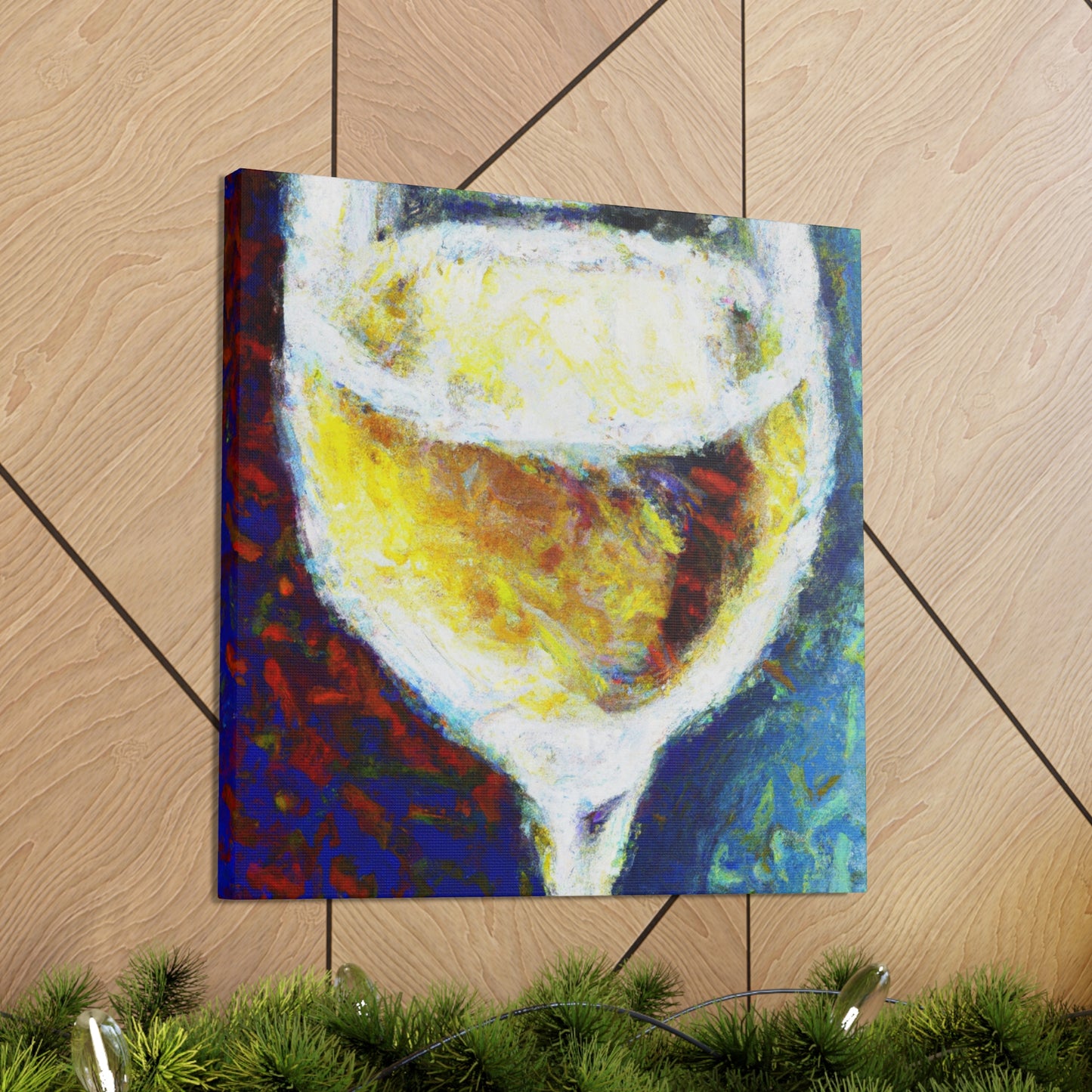 "Wine Glass Enraptured". - Canvas