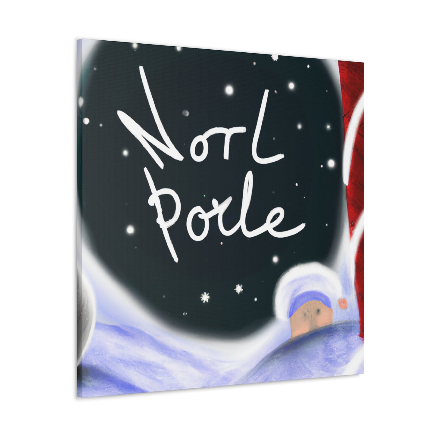 "North Pole Paradise Scene" - Canvas