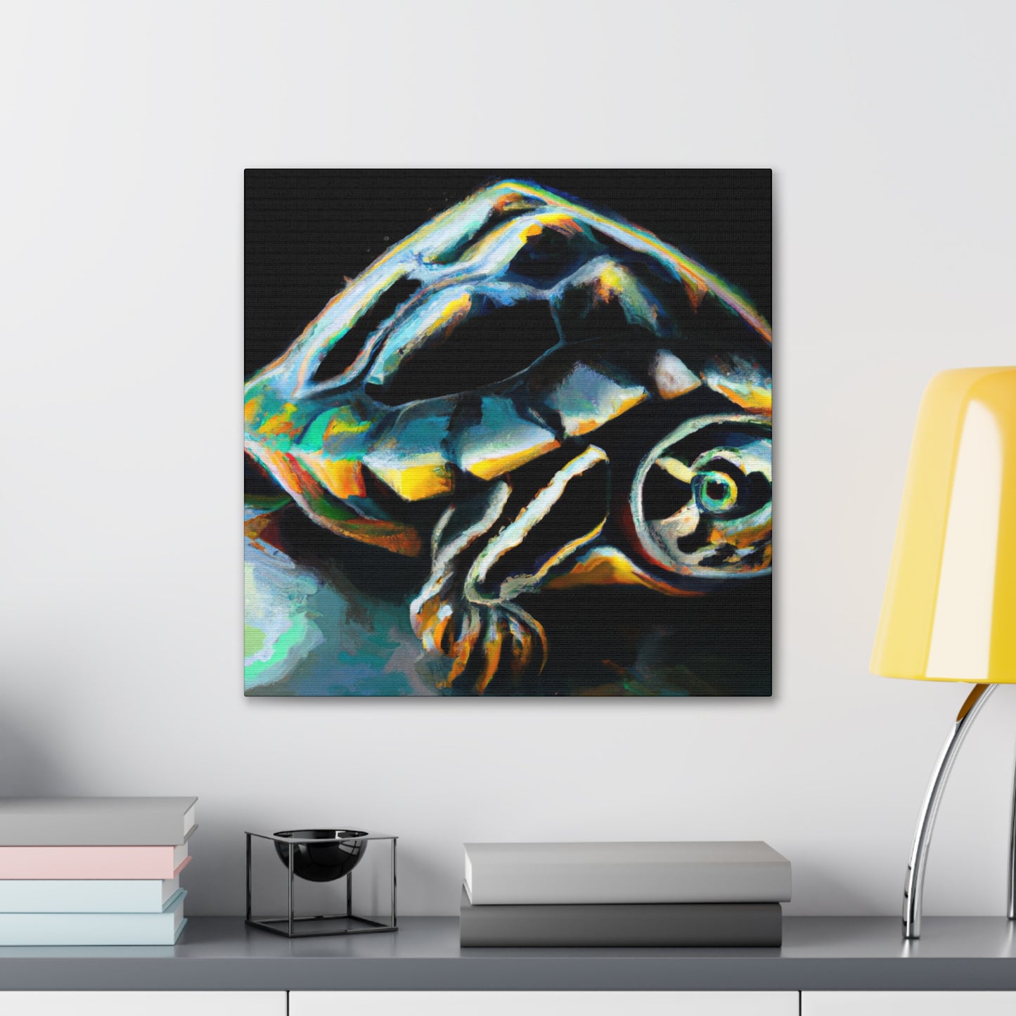 "Box Turtle Reflection" - Canvas