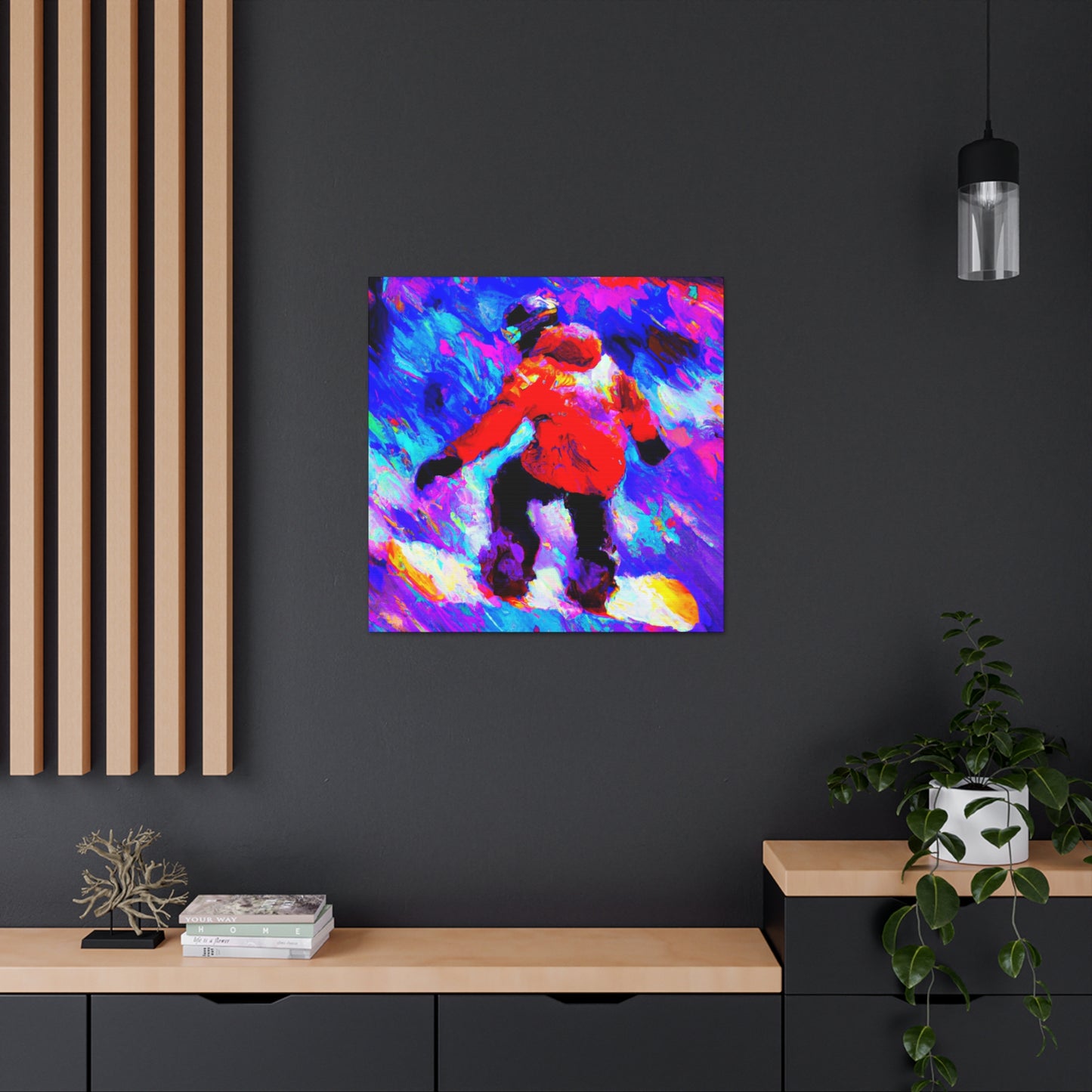 Snowboarding on Ice - Canvas