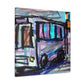 "Bus in Turbulent Motion" - Canvas