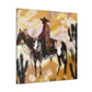 "Herding the Cowboys Home" - Canvas