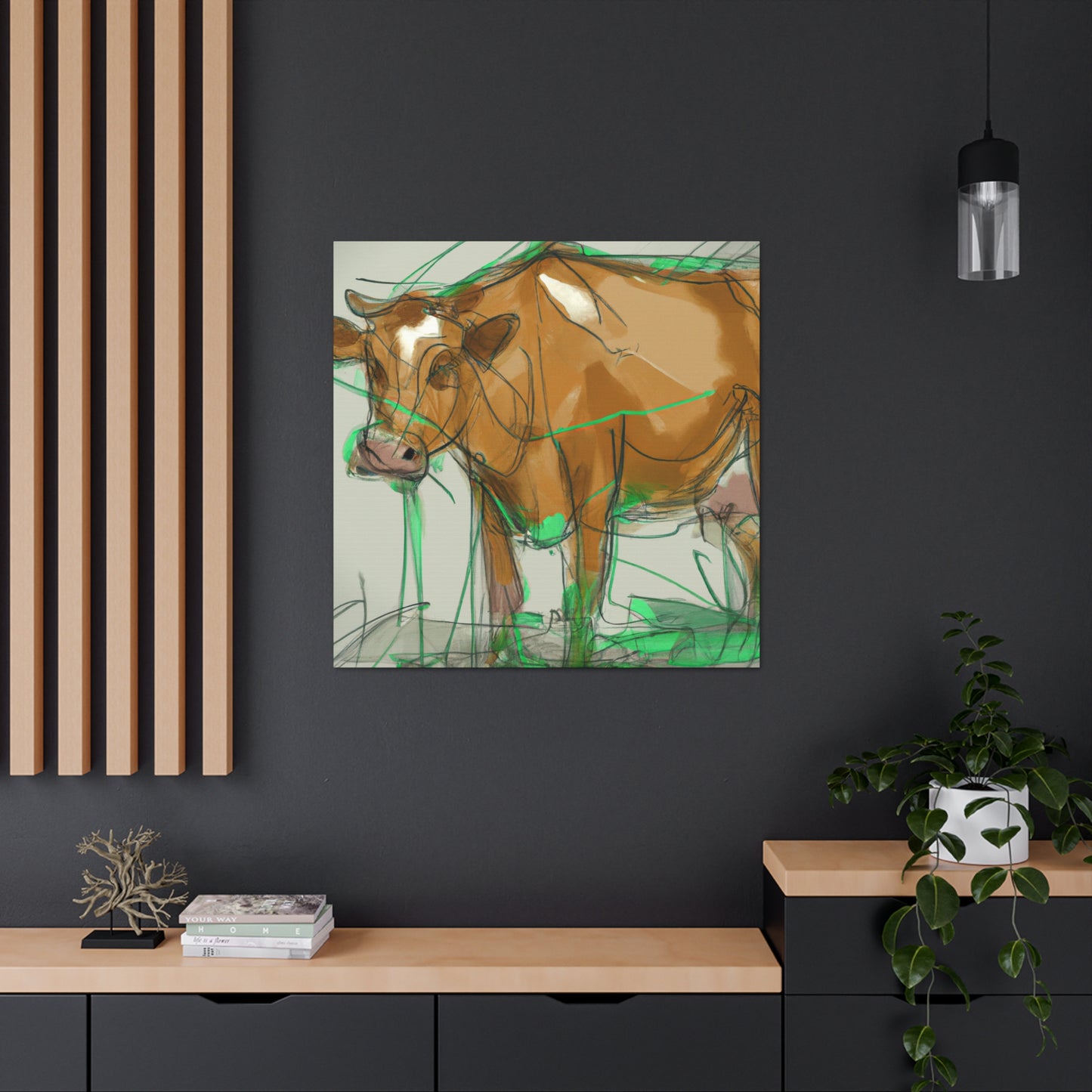 "Jersey Cow Serenity" - Canvas