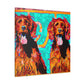 "Proud Irish Setter Portrait" - Canvas