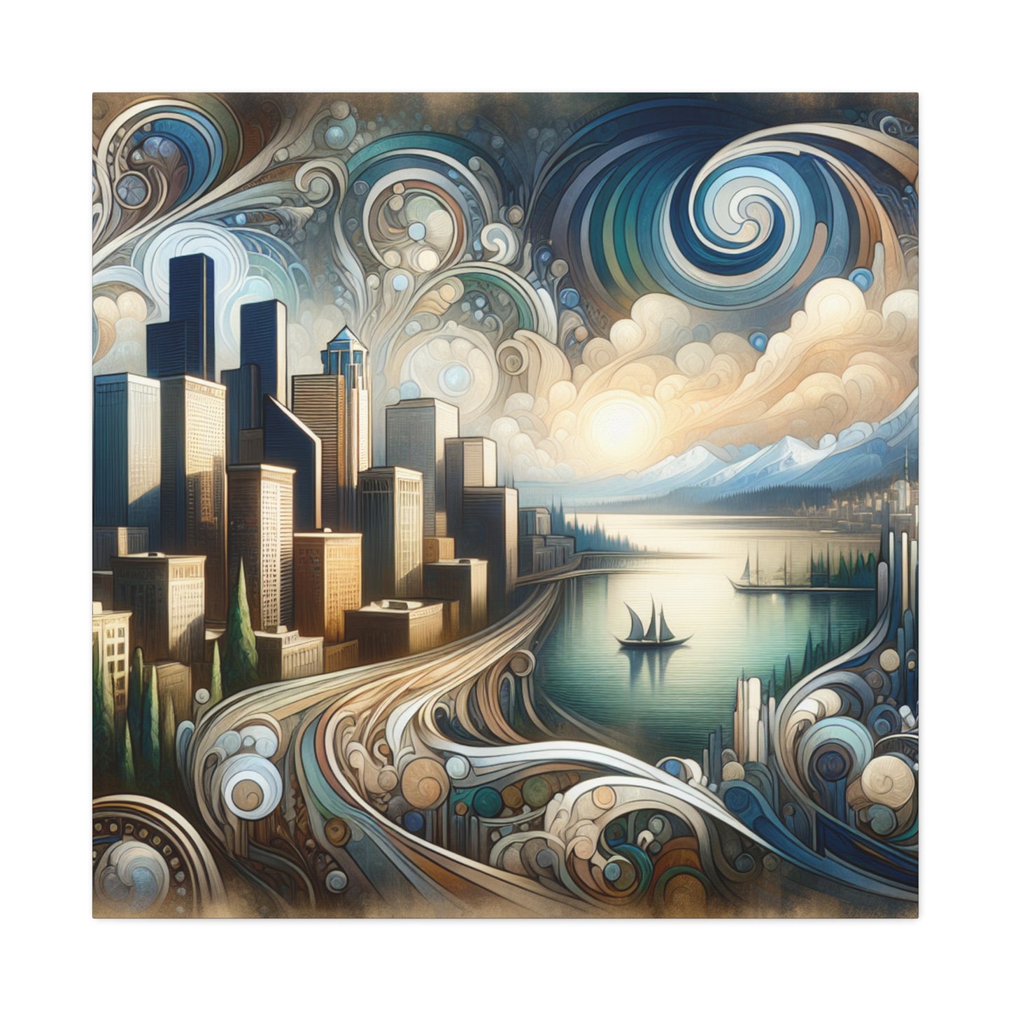 Emerald City Elegance - Canvas