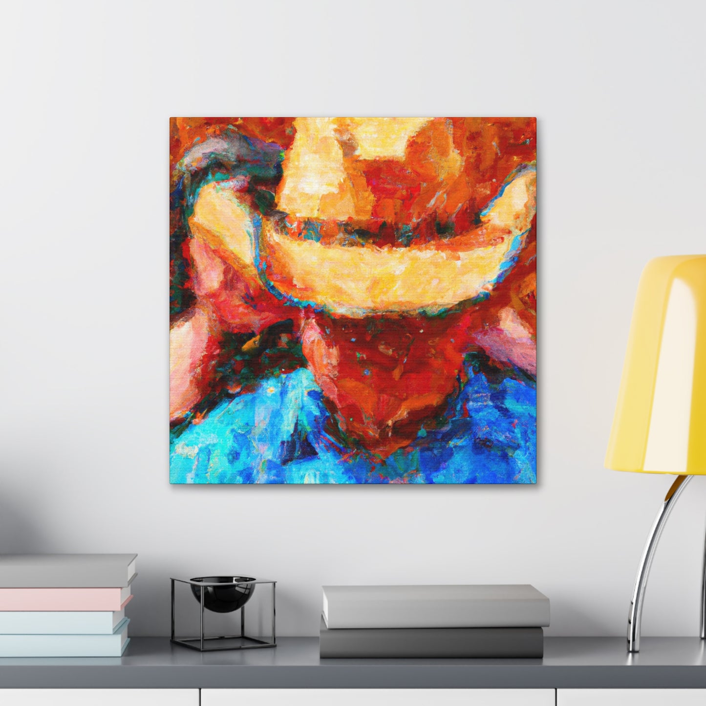 "Cowboy Hat Reminiscence" - Canvas