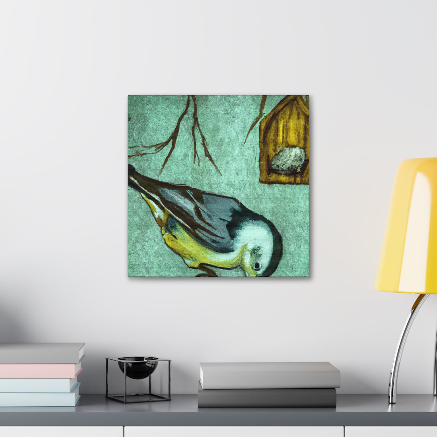 "White Nuthatch Surreality" - Canvas