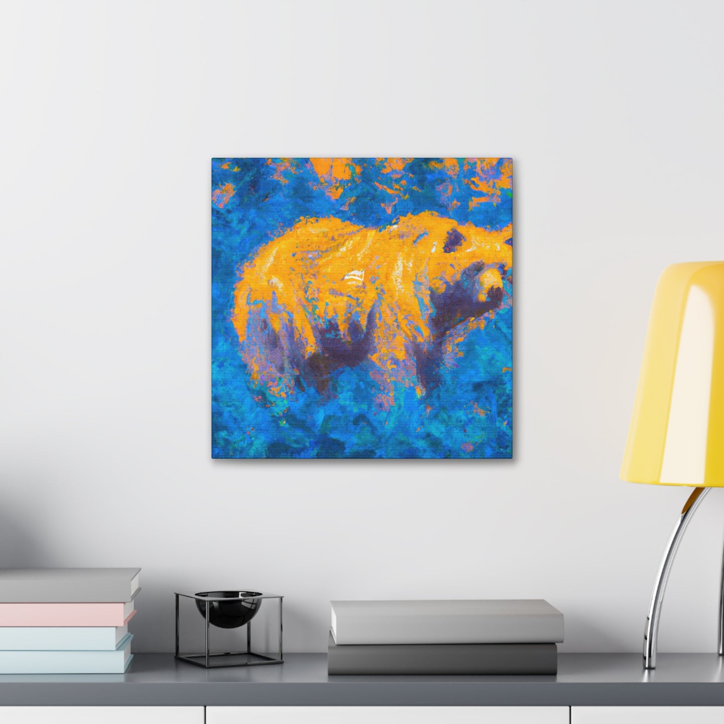 Grizzly Bearing Impressionism - Canvas