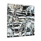 "Zebra's Striped Reflection" - Canvas