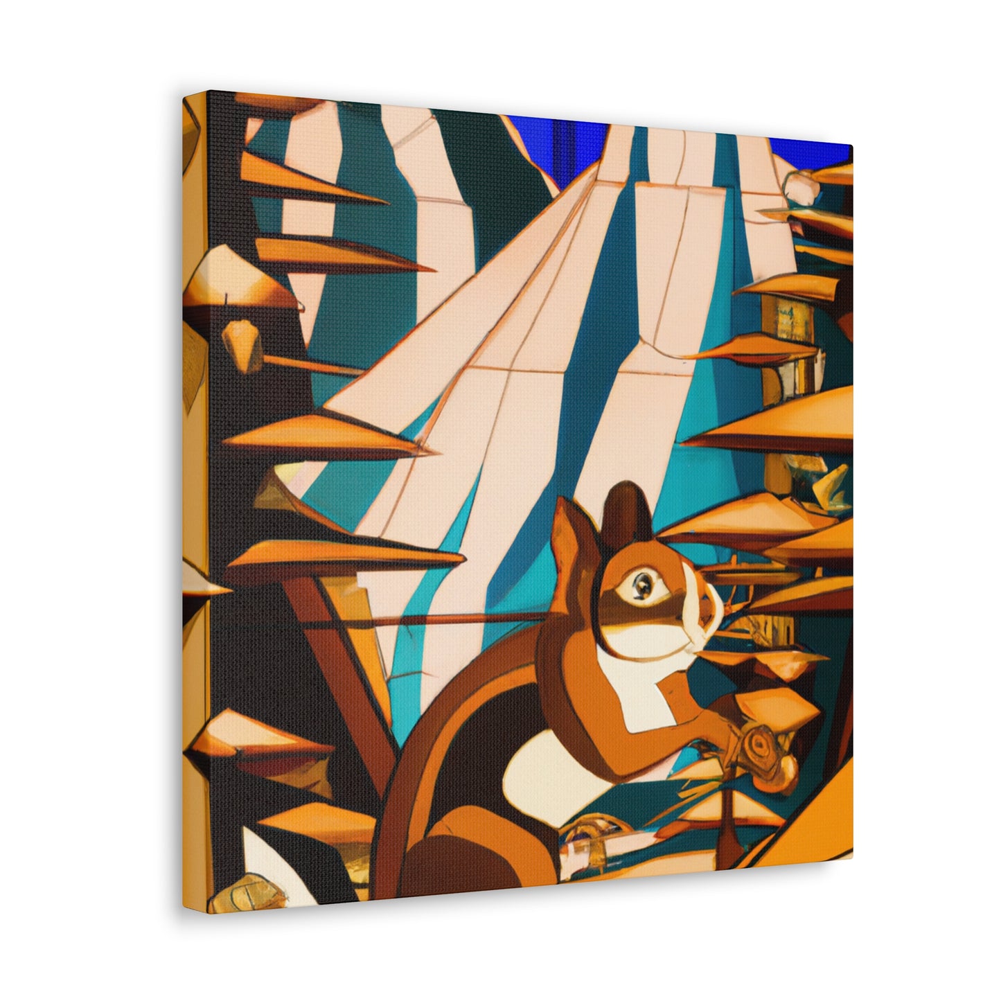 "Chipmunk's Deco Dance" - Canvas