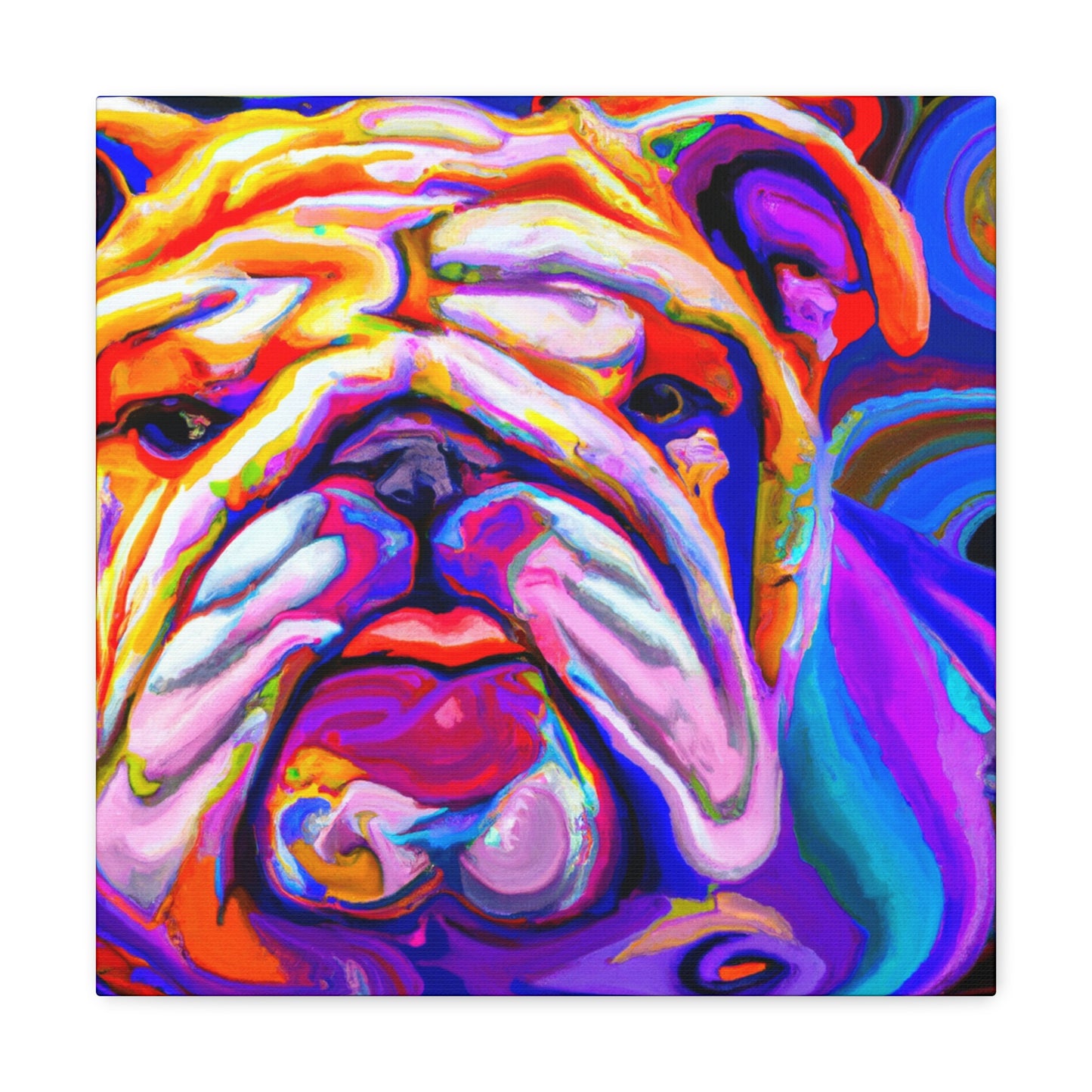 Bulldog in a Dream - Canvas