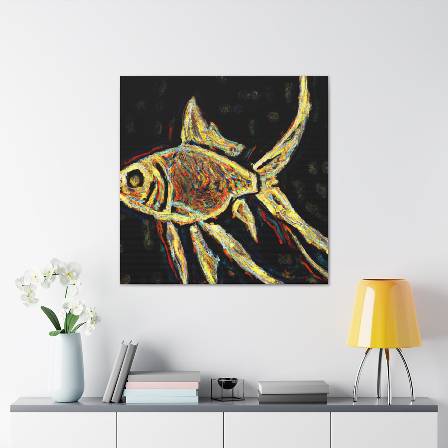 "Swordtail in Post-Impressionism" - Canvas