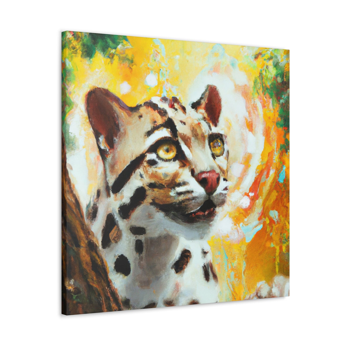 Clouded Leopard Obscured - Canvas