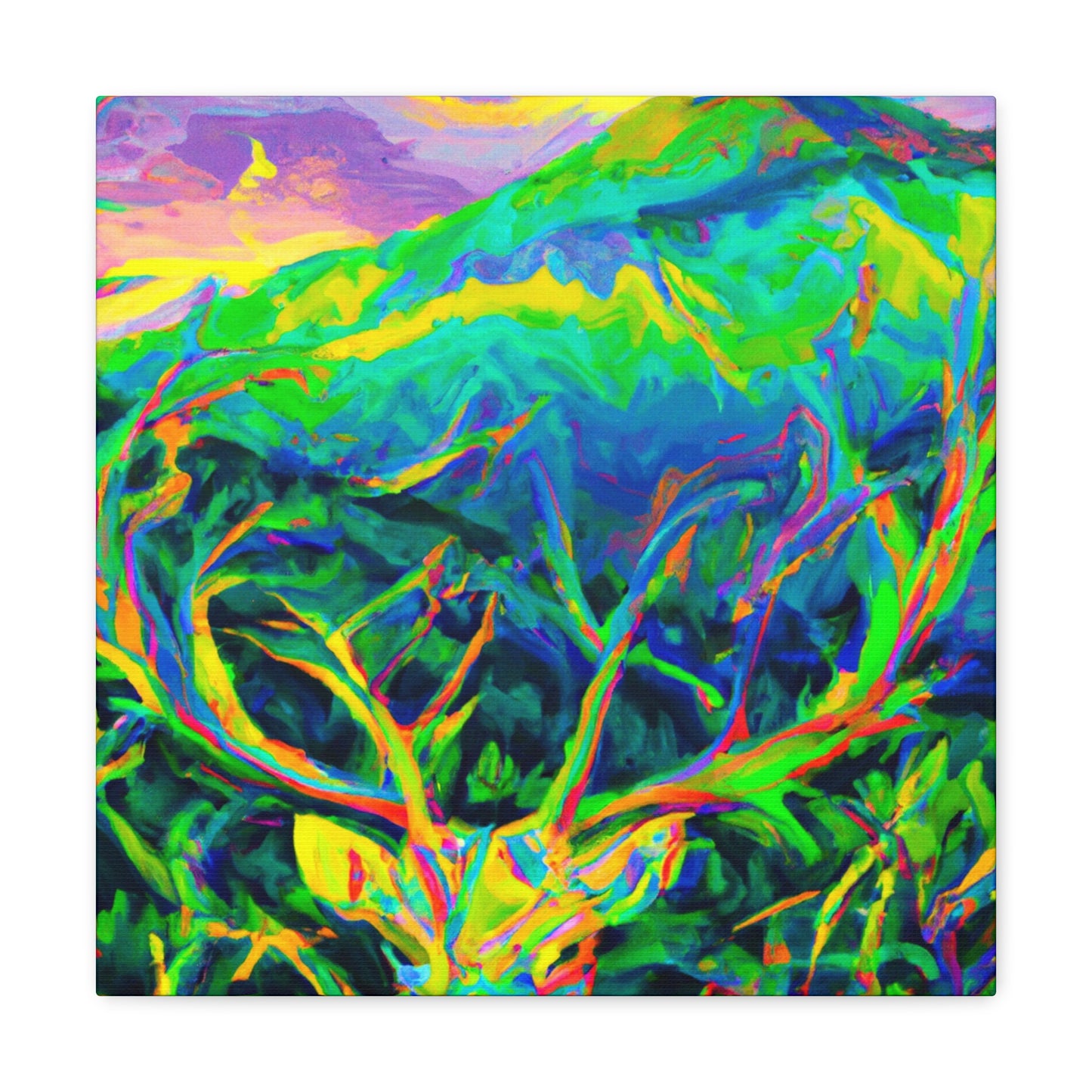 Deer in the Glade - Canvas