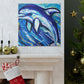 Dolphins in Expressionism - Canvas