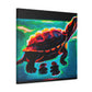 "Turtle of Art Deco" - Canvas