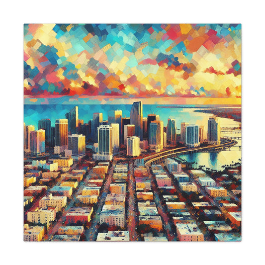 Tropical Paradise in Miami - Canvas