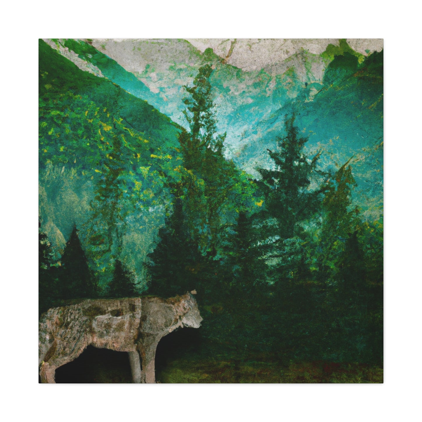 "Cougar in Nature's Realm" - Canvas