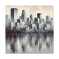 Cityscape Symphony Journey Home - Canvas