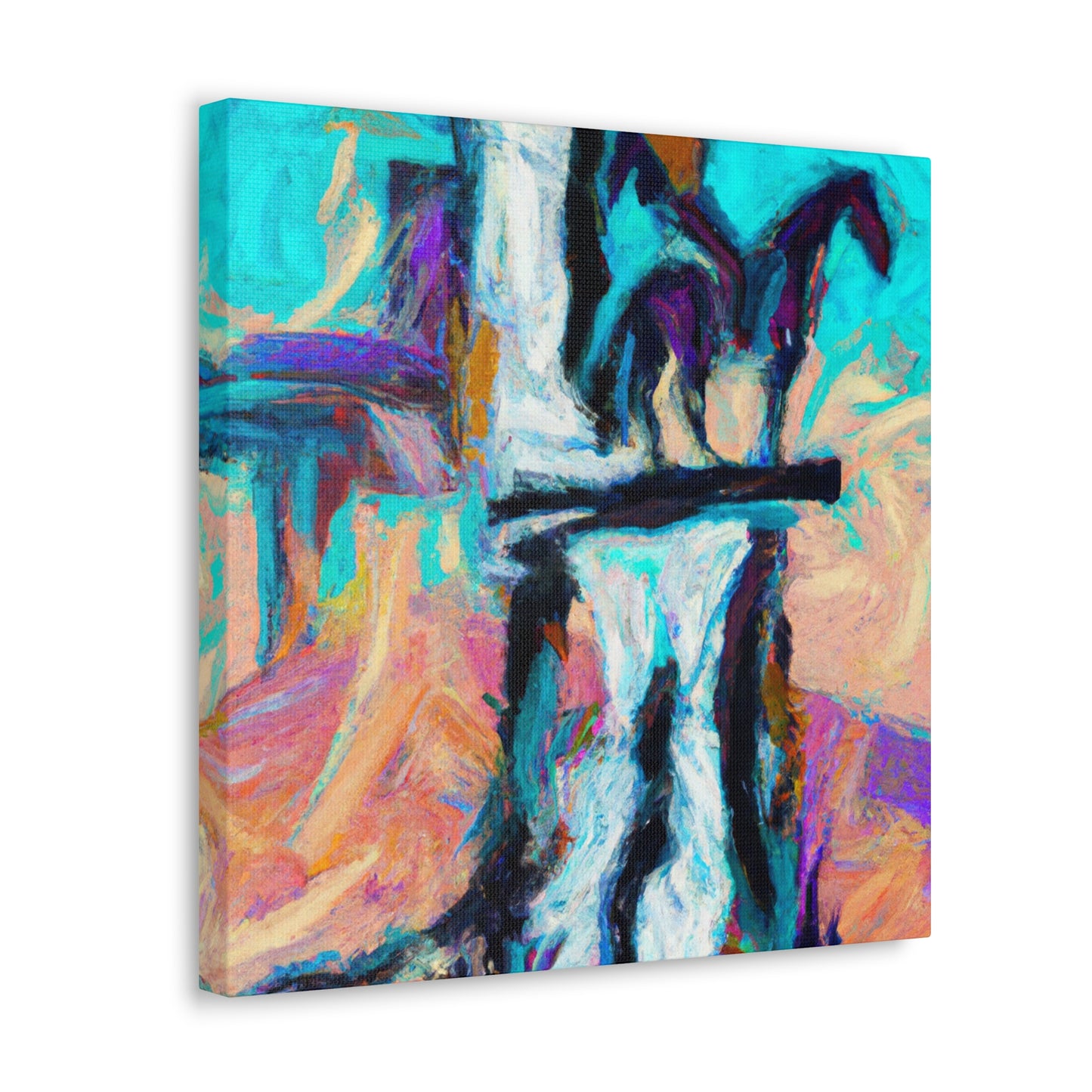 "Hitching Post Reflection" - Canvas