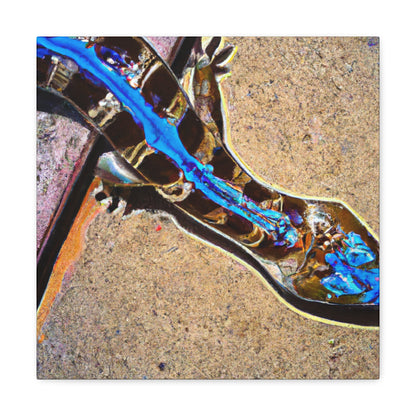 Blue-Tongue Skink Mosaic - Canvas