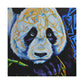 Panda in Neon colors - Canvas