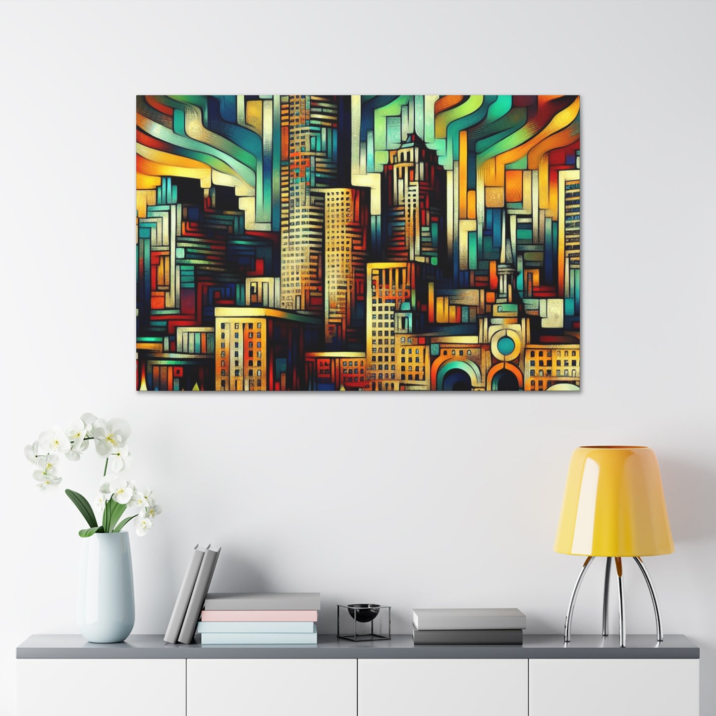 "Urban Hues Unleashed" - Canvas