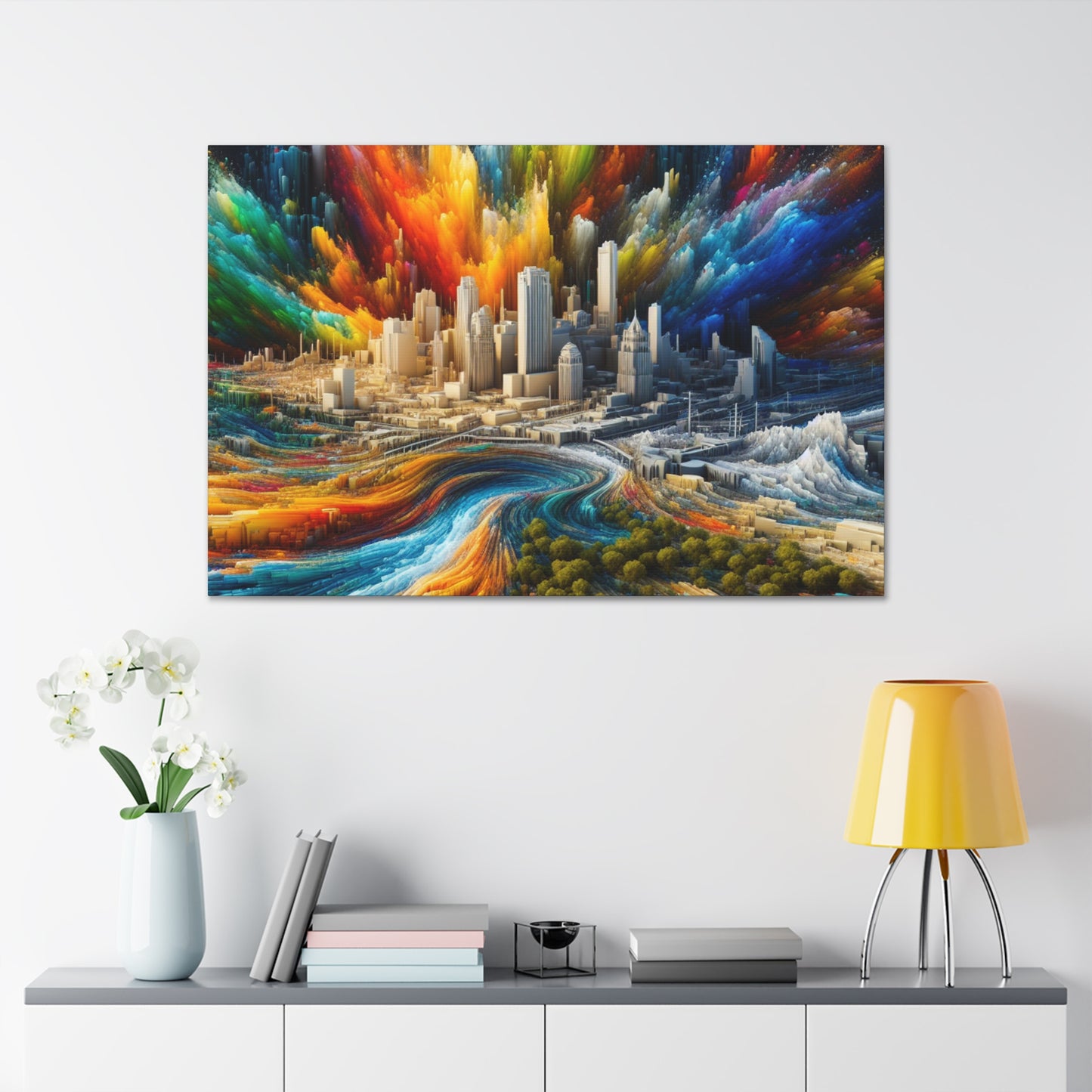 Urban Texan Splendor - Canvas