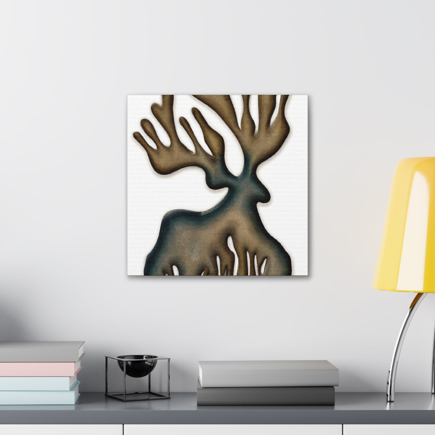 "Elk Among Wildflowers" - Canvas