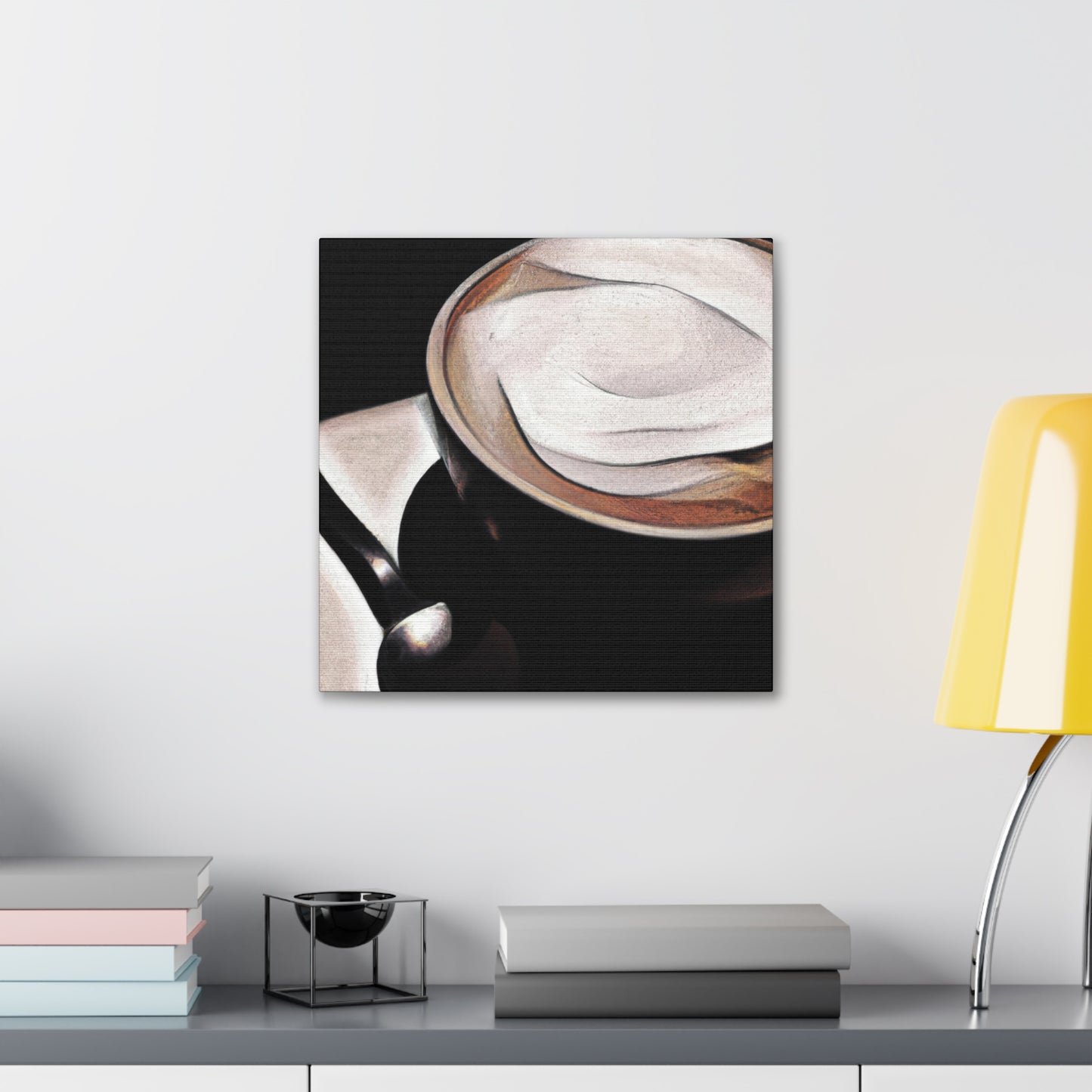 "Cappucino Landscape Delight" - Canvas